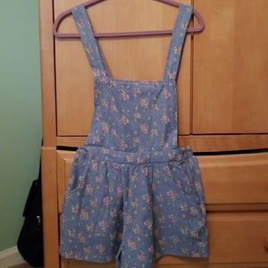 Top Shop Blue Floral Romper